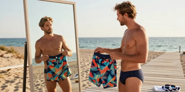 maillot de bain coloré homme