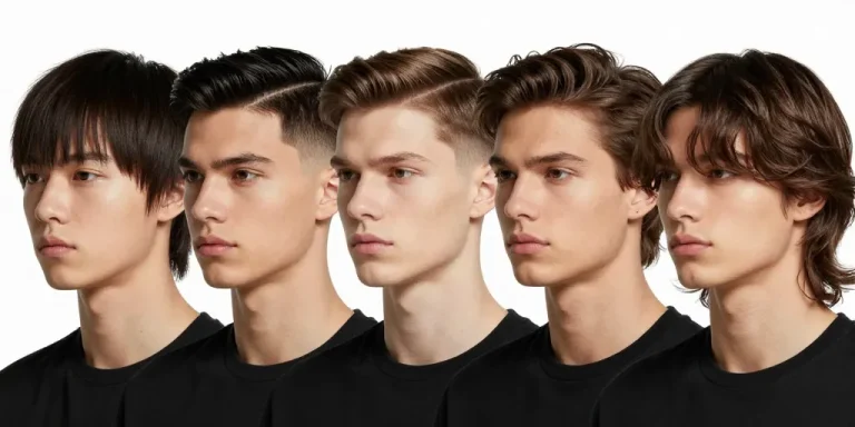 coupe de cheveux visage long homme