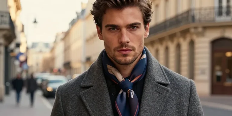mettre une écharpe homme