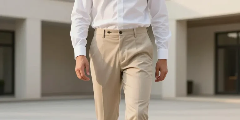chino à pince homme